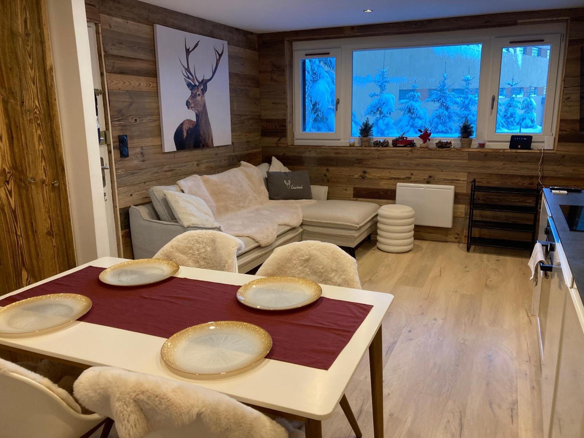 1650 Moriond - 2 Double Bedroom Near Snow Front クールシュヴェル エクステリア 写真